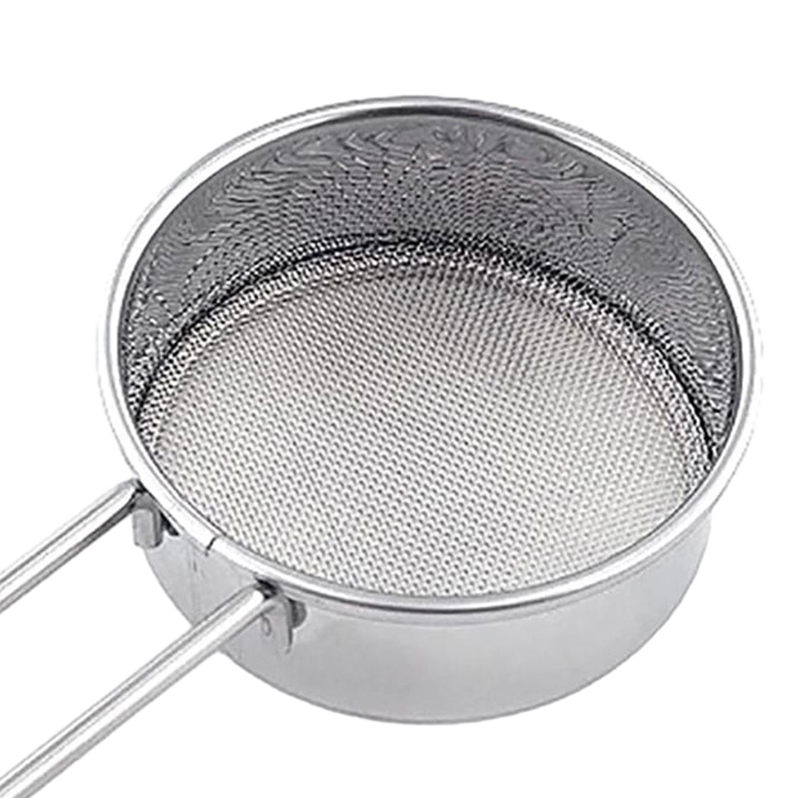 Flour Sifter Flour Sifter Drainer 40 Fine Mesh Strainers Baking Tools Stainless Steel Strainer Small Strainer for Tea Baking