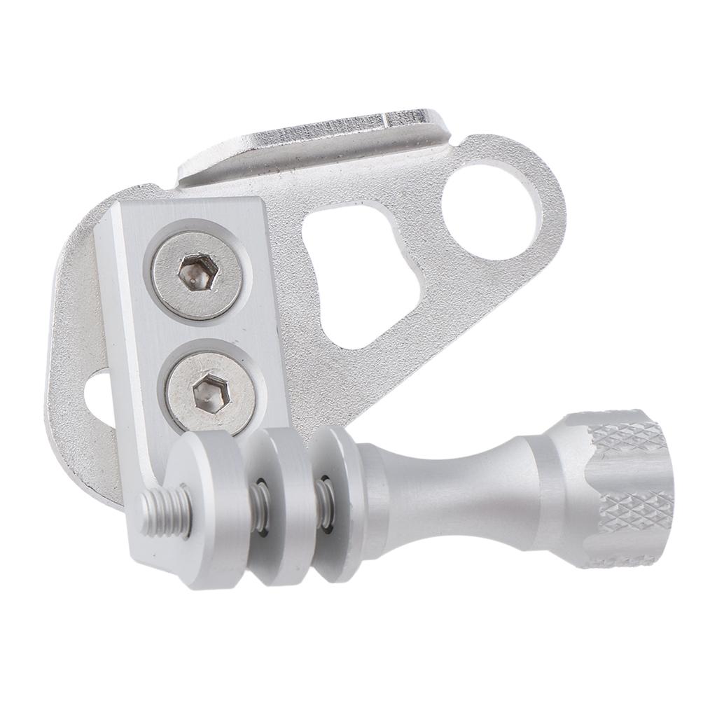 Universal Aluminum Motorcycle Left Camera Mount Bracket for Silver