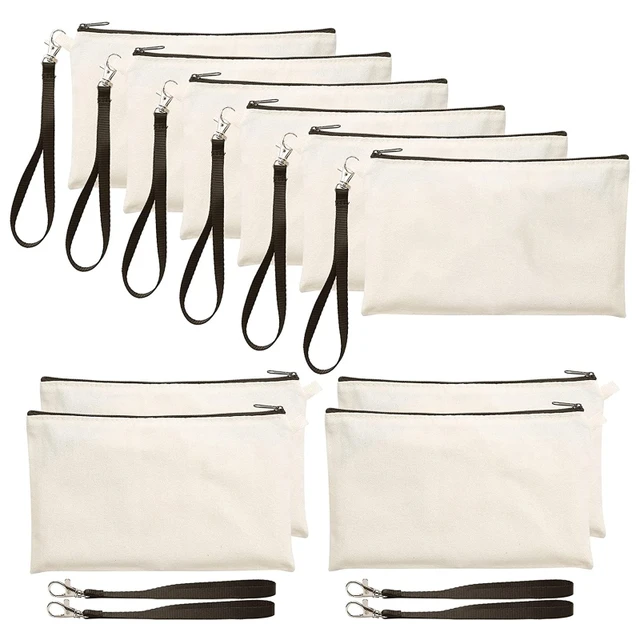 20 Pieces Sublimation Blanks Pouch DIY Heat Transfer Makeup Bags Iron On  Transfer Zipper Canvas Pen Case For Women Kids - AliExpress