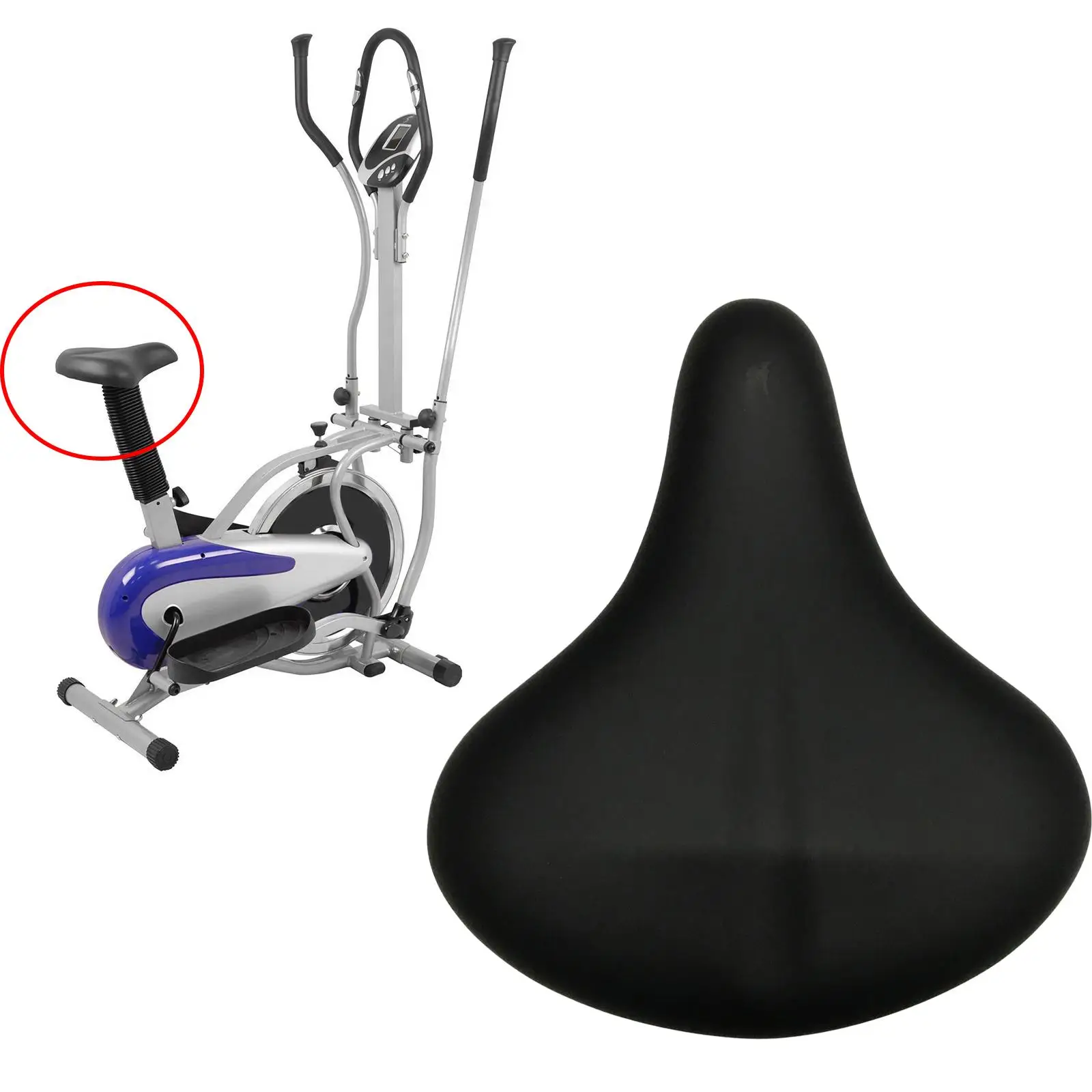 Bike Seat Replacement Bicycle Saddle for Cycling Riding Accessories Indoor/Outdoor Bikes