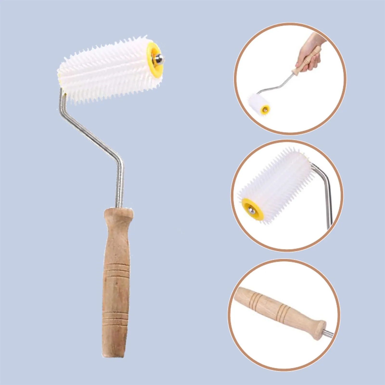 Practical Beekeeping Tool Uncapping Roller Honey Extracting Propolis Collector 
