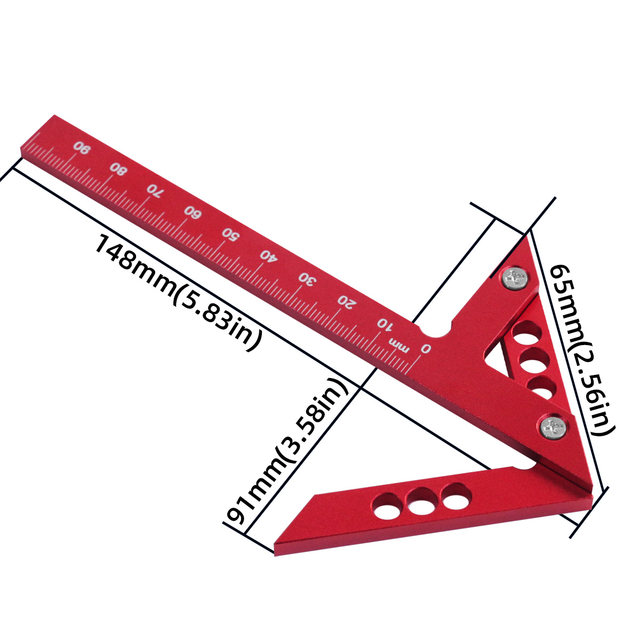 Generic Center Finder, Aluminum Alloy Center Scribe Gauge