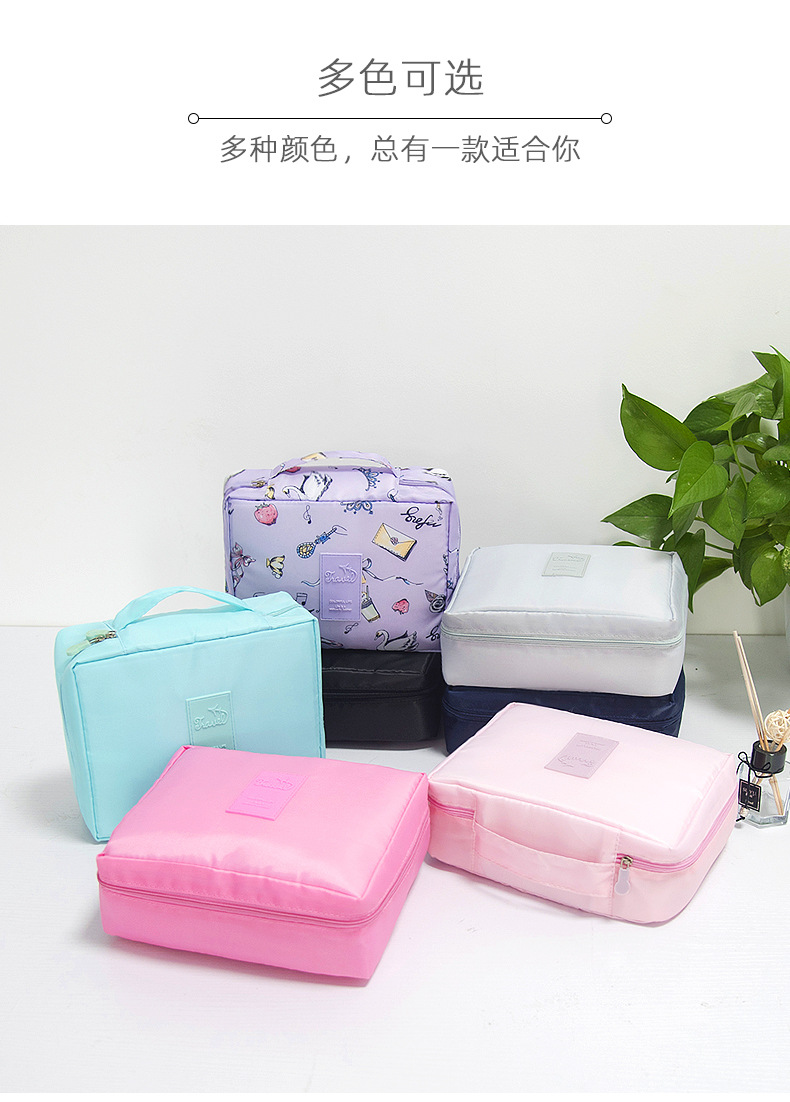 Designer Luxury Portable Cosmetic Storage Bag Makeup Pouch Women Large Multi-compartment Travel Wash Toilet Bathroom Organizers