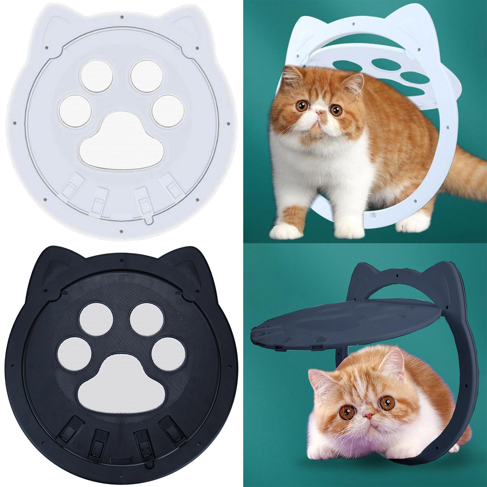 Small Dog Cat Flap Door Pet Supplies Safe Doggie Gate Magnetic Pet Doors