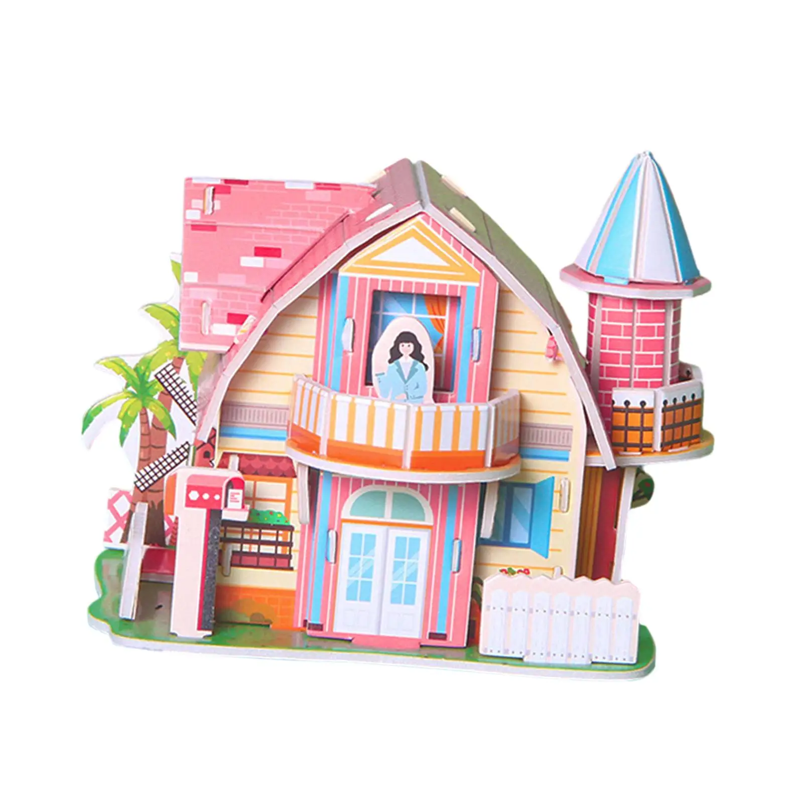 DIY 3D Jigsaw Puzzle Toys Happy House for Decorative Unique Gifts Home Decor
