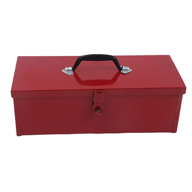 Heavy Duty Plastic Tool Box Household Tools Organizer Storage Box with  Handle 