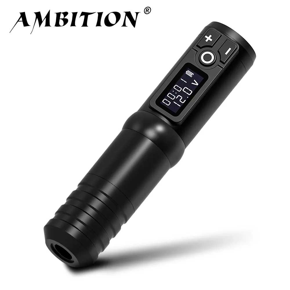 Best of Ambition Flash Wireless Tattoo Pen Machine Profesional Battery Capacity 2200mAh Lithium Power Supply LED Digital For Body Art Reviews & Tips