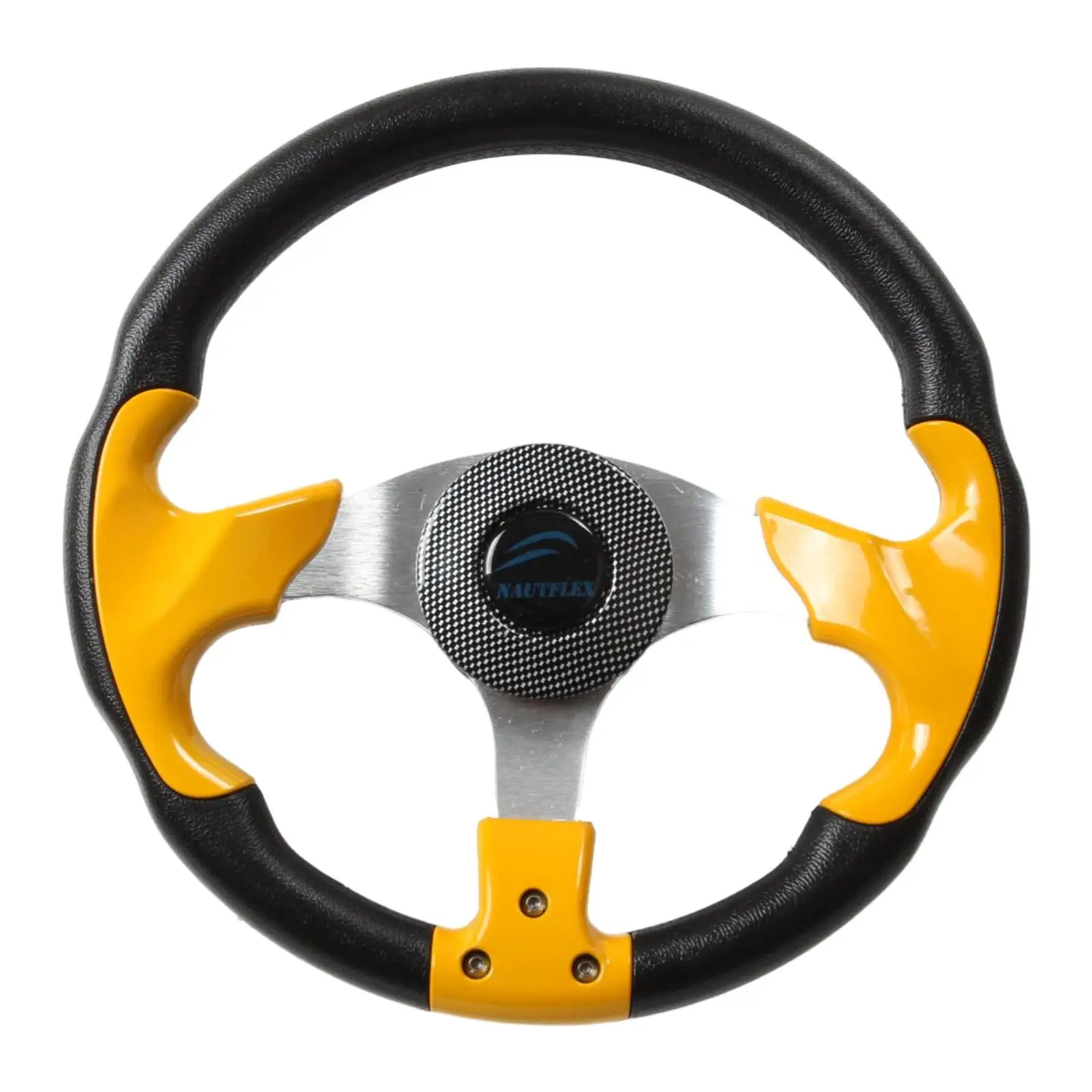 Boat Steering Wheel 19mm Tapered Shaft 3 Spoke Replacement 320  Yellow Non directional for Boat Accessories Marine Vessels