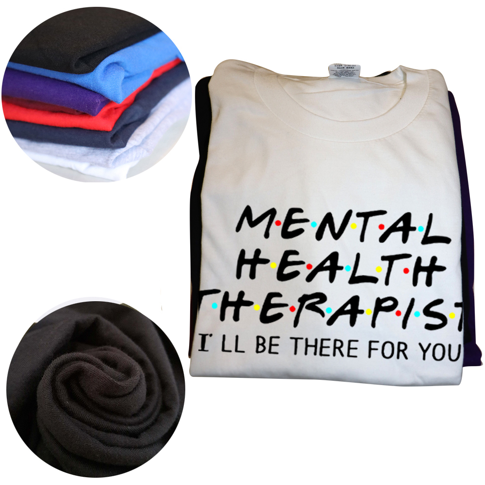 Casual Oansatz Männer T Shirt Psychologe Shirts Berater Geschenk Psychische Gesundheit T-shirt Psychische Gesundheit Therapeut Shirt – Detail 4