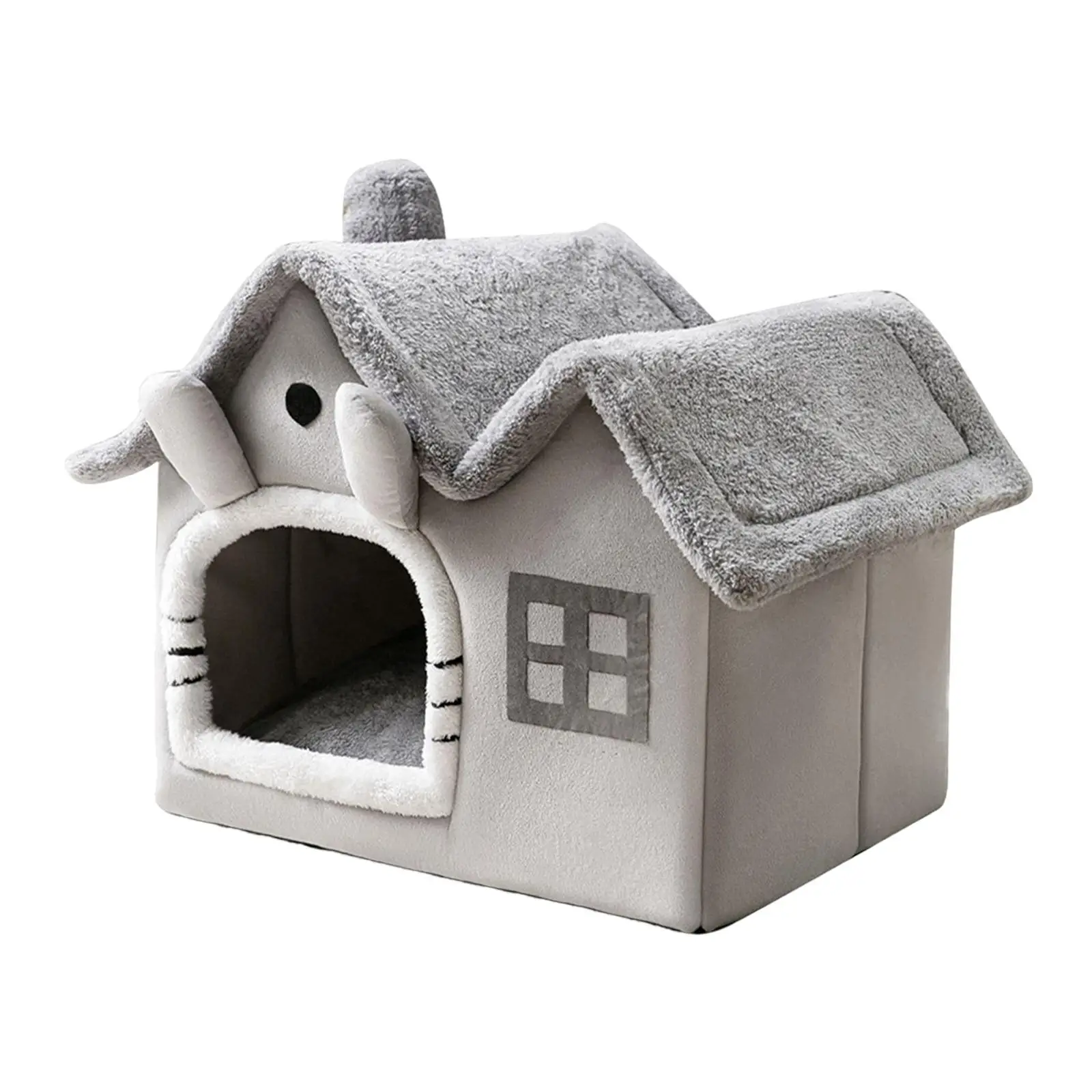 Pet House Puppy Kennel Warm Nest Anti Slip Bottom Tent Huts Cat Sleeping Bed