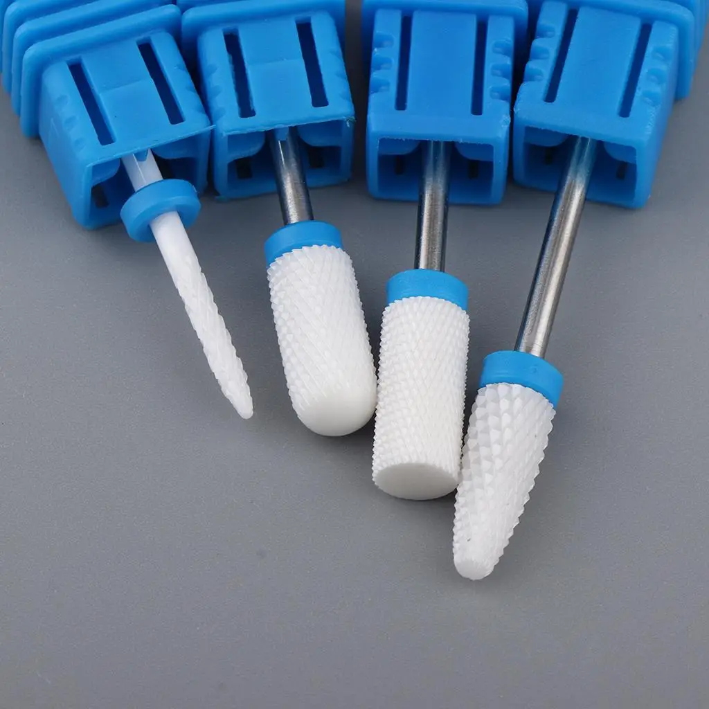 4Pcs Electric  Machine Nail File  for Trimming Reshaping Acrylic Nails,Gel Nail, Polisher Fast Manicure Pedicure Tool