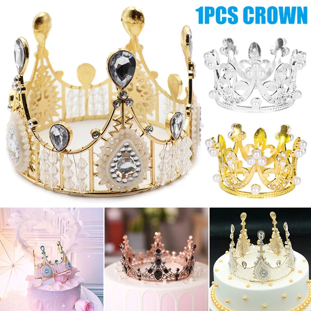 クイーン ティアラ クラウン ヘッドギア 王冠 誕生日 ケーキ 装飾 誕生