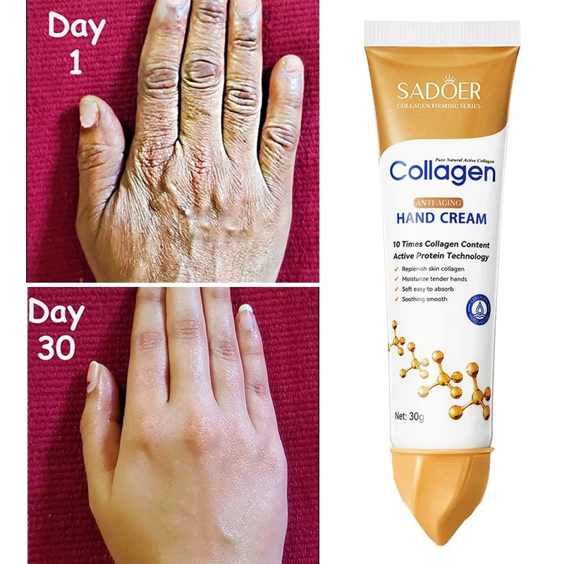 Best of Collagen Wrinkle Removal Hand Cream Anti Cracking Drying Repair Smooth Soft Hands Anti-Aging Moisturizing Whitening Skin Care Reviews & Tips