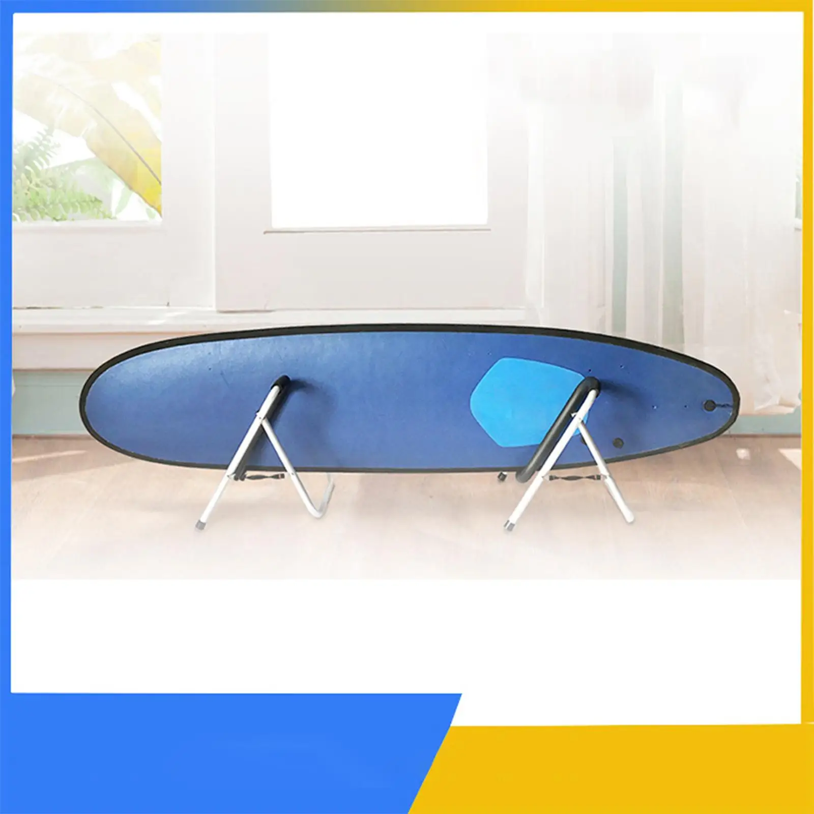 Folding Surf Board Rack Holds Longboards and Shortboards with Foam Protector