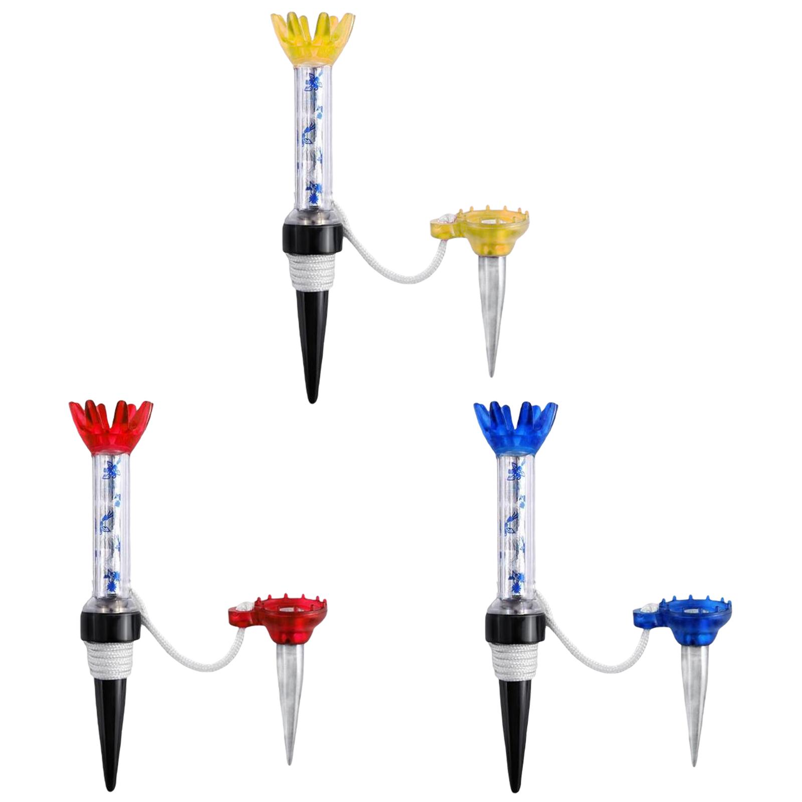 Magnetic Golf Tee 8-Prongs Ball Holder Hitting 360° Rotation Crown Tees Golfer Practice