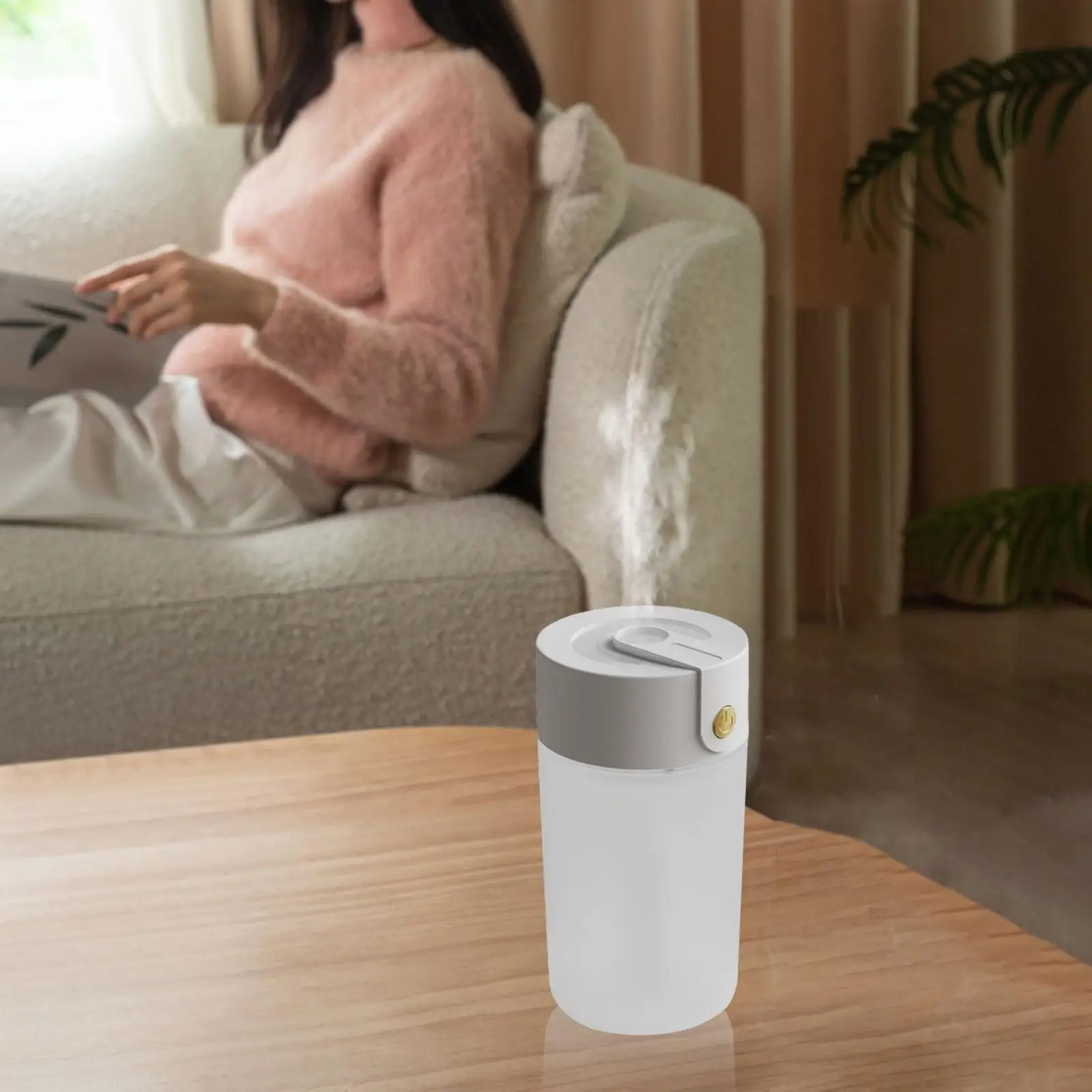 Small Mist Humidifier Quiet Portable Car Humidifier Diffuser Desktop Humidifier for Baby Room Study Room Car Bedroom Travel