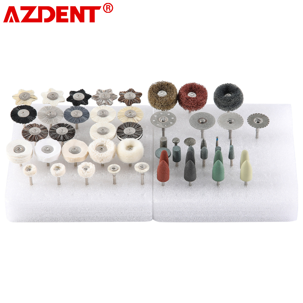 Best of AZDENT 51Pcs / Box Dental Polishing Kit Laboratory HP Polisher Set 2.35mm Shank Diameter Burs Brush Grinding Clinic Lab Tools 2023 Reviews & Tips