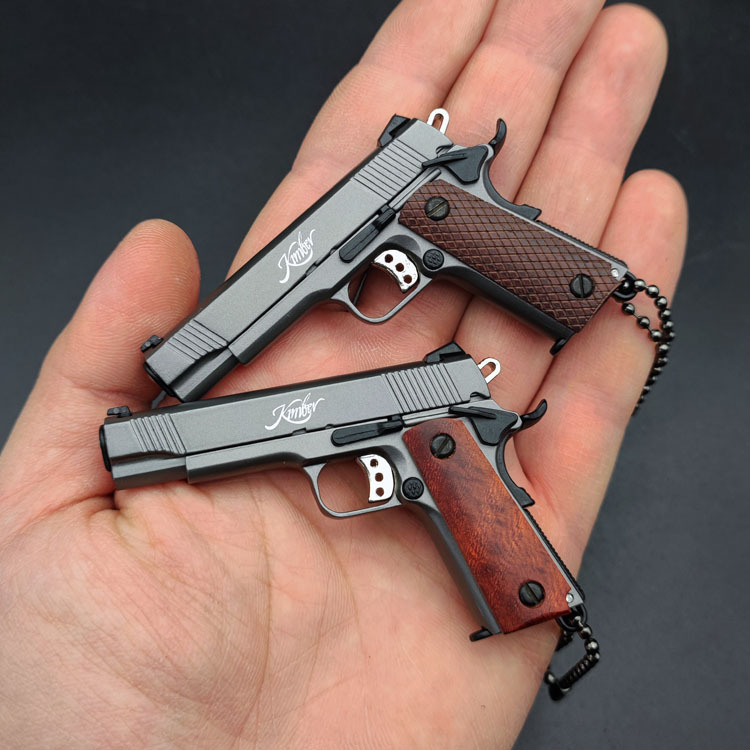 pistola brinquedos modelo em miniatura chaveiro metal