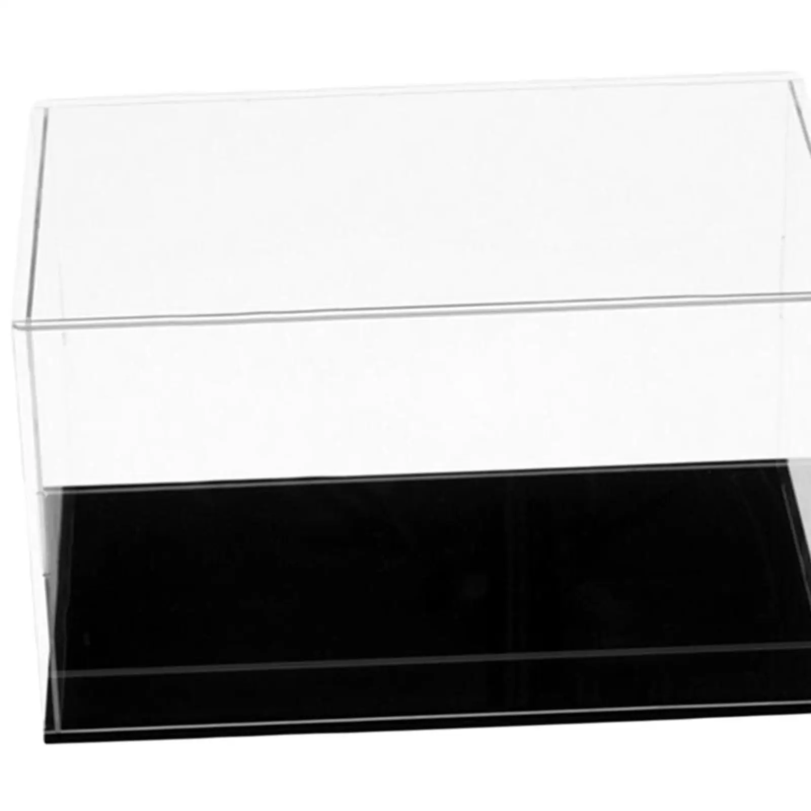 Transparent Acrylic Display Box Portable Countertop Showcase Model Display for Car Model Souvenirs Models Toys Collectibles
