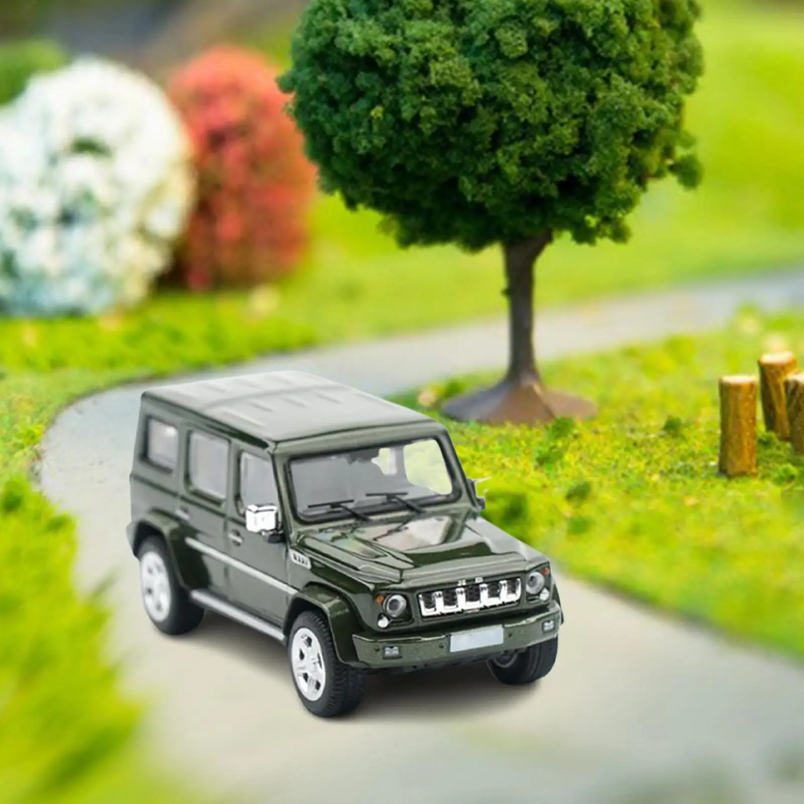 1/64 Racing Car Vehicles Diecast Toys Realistic Diorama Scenes for Micro Landscapes Photography Props Diorama Layout Decoration