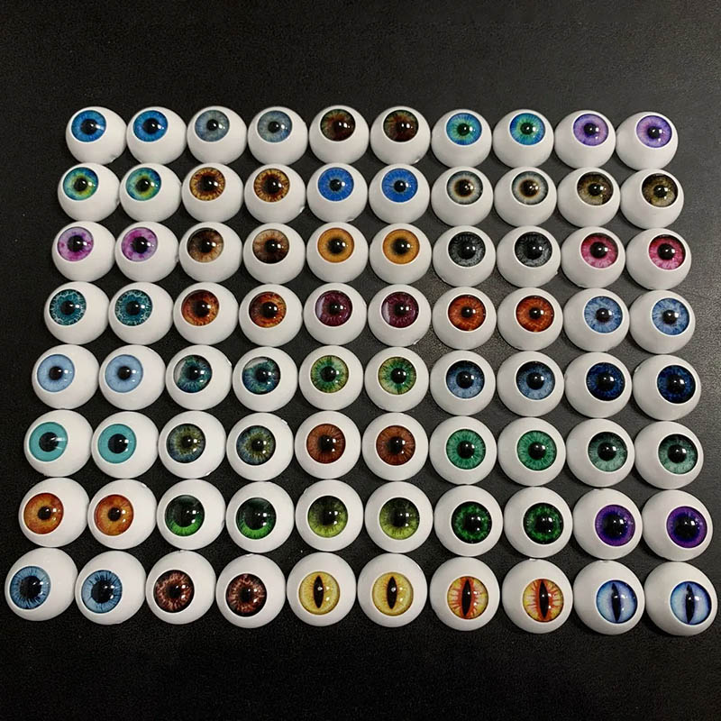 5 paar Zufalls 10/ 12/ 14/ 16/ 18mm Acryl Puppe der Augen 1/6 1/4 1/3 Bjd Puppe Make-Up Zubehör mädchen Diy Spielzeug – Detail 1