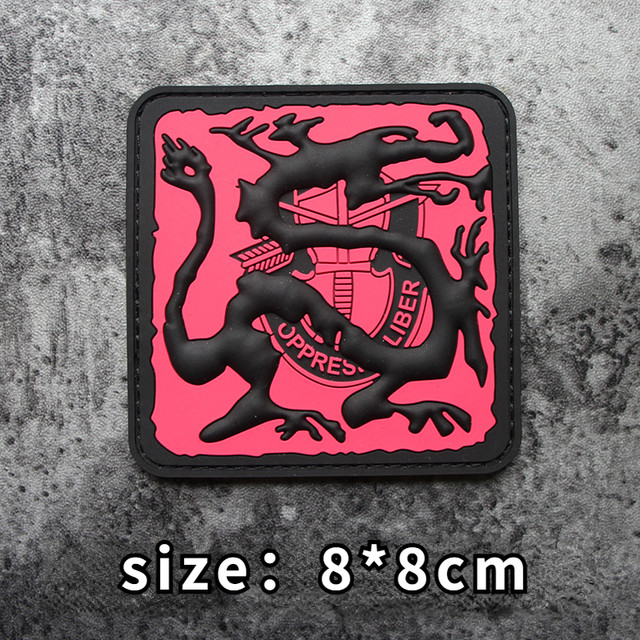 Creative Chinese Character Morale Badge Wukong Tactical Hook&loop Armband  Creative Backpack Decoration Patch for Hats