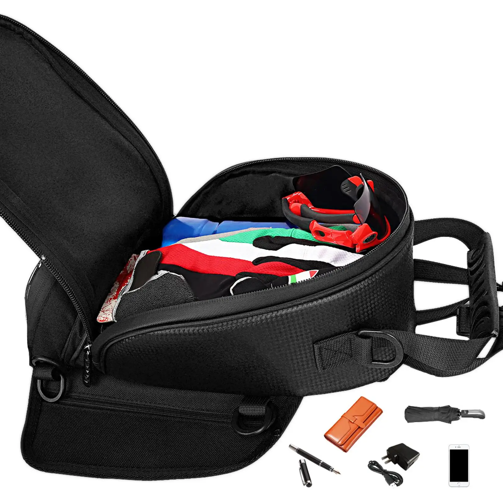 Motorcycle Phone Navigation Tank Storage Bag Waterproof for Riding Traveling