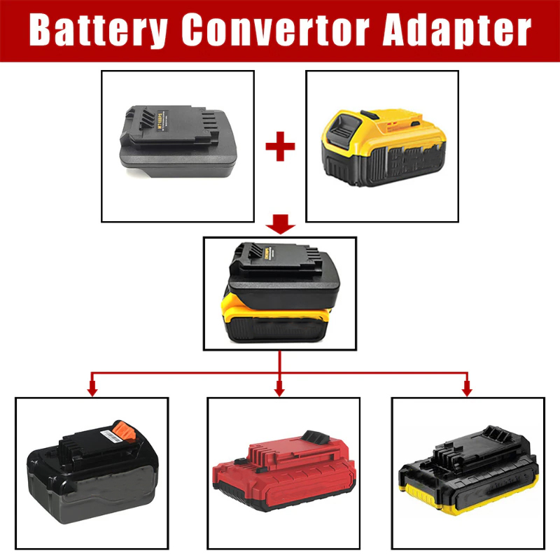 Ferramenta Elétrica Adaptador de Bateria para Dewalt,