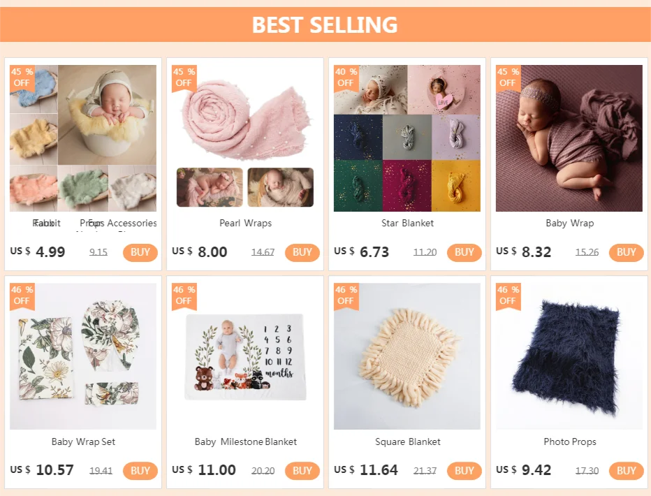Faux Rabbit Fur For Baby Girl Birth Newborn Photography Props Accessories Newborn Photo Shooting Background Blanket for Infant baby boy souvenirs and giveaways	