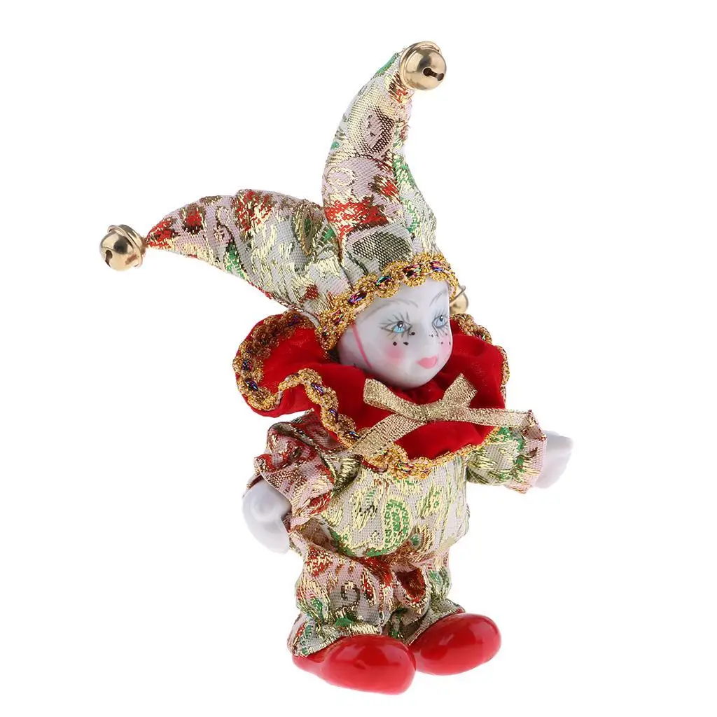 16cm Exquisite  Doll Flexible Limbs Handmade Girl  Model Decoration Italian   Tokens (Red)