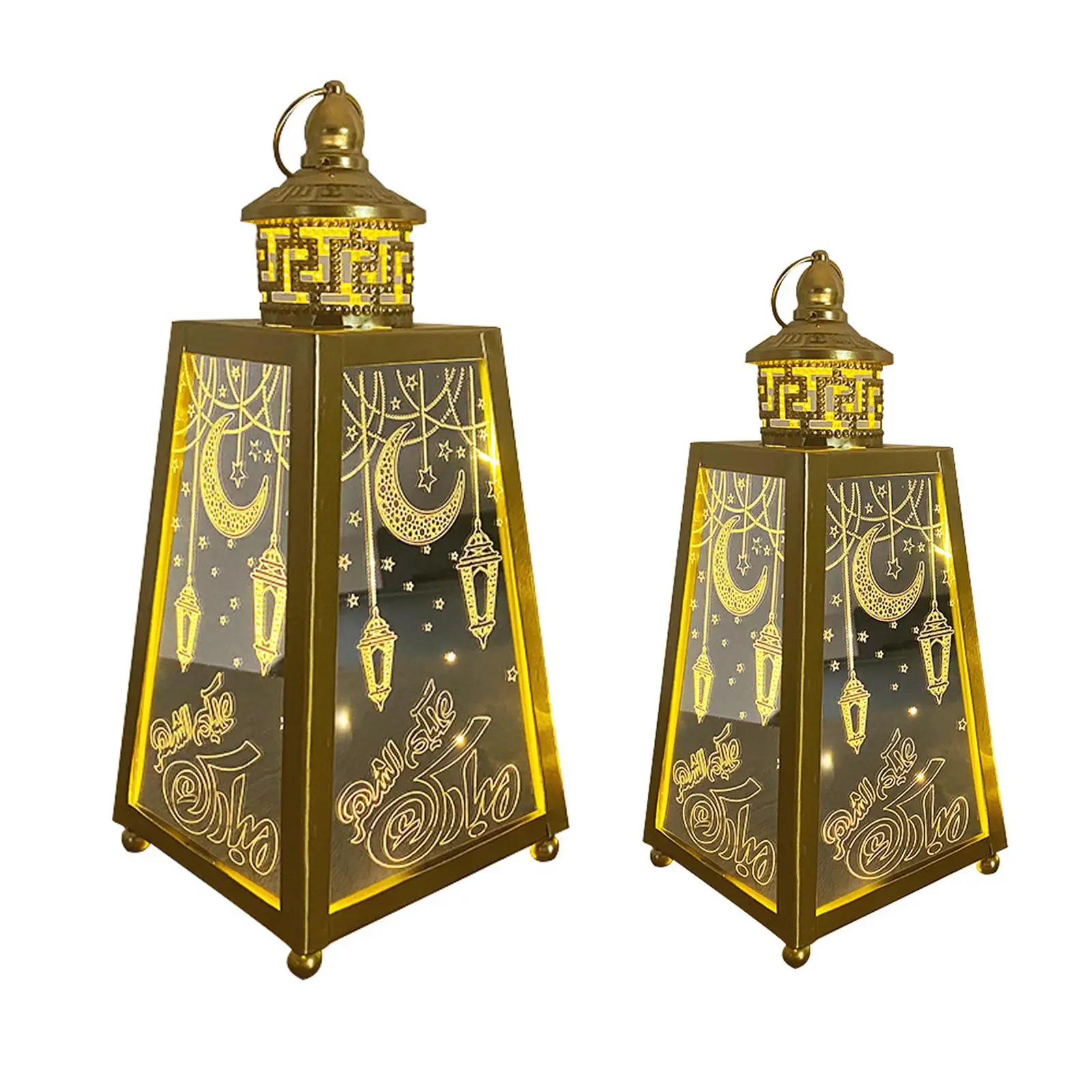 LED Wind Lights Ramadan Lantern Hanging Night Lamp for Home Party Decoration
