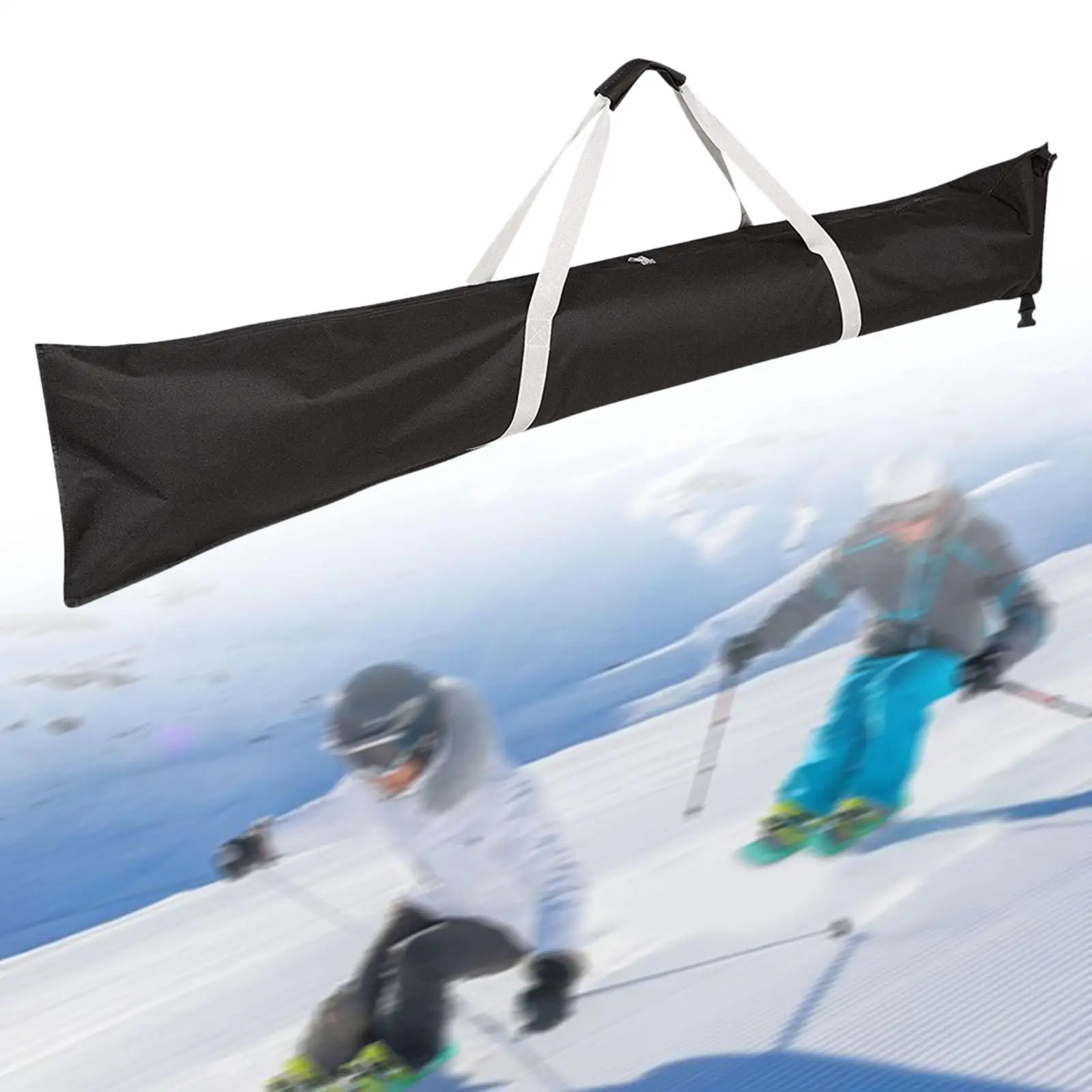 Ski Bag Men Women Adjustable Transport Skis Gear Portable Durable Snowboards Poles Bag for Gloves Outdoor Skiing Winter Sports