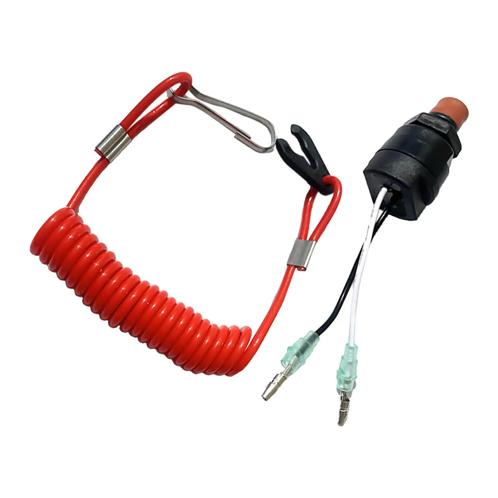 Outboard Motor Kill Switch  Tether Cord Fit for Honda Connector Cord Red