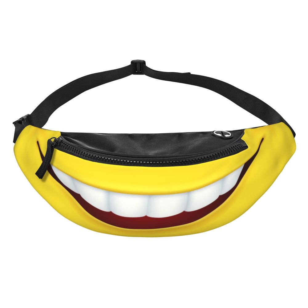 Mulheres Moda Cartoon Sorriso Crossbody Saco da