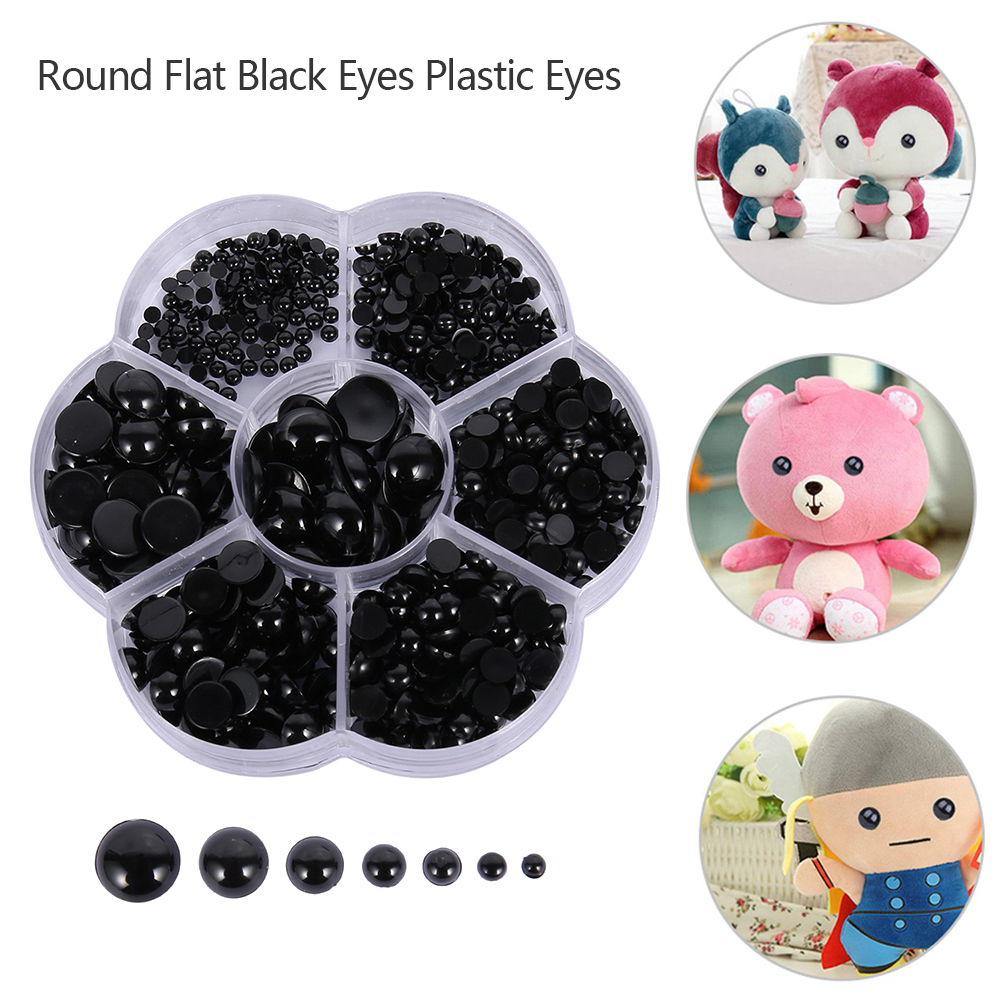 150/500Pack Puppe Machen Augen Kunststoff Sicherheit Augen Knopf Handwerk Sicherheit Augen für Bär Weiche Spielzeug Stofftier Puppe DIY Zubehör – Detail 1