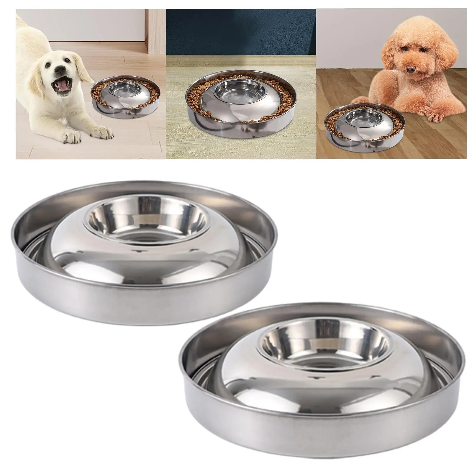 Slow Feeder Cat Feeder Other Pets Small Animals Dog Water and Food Bowl Set