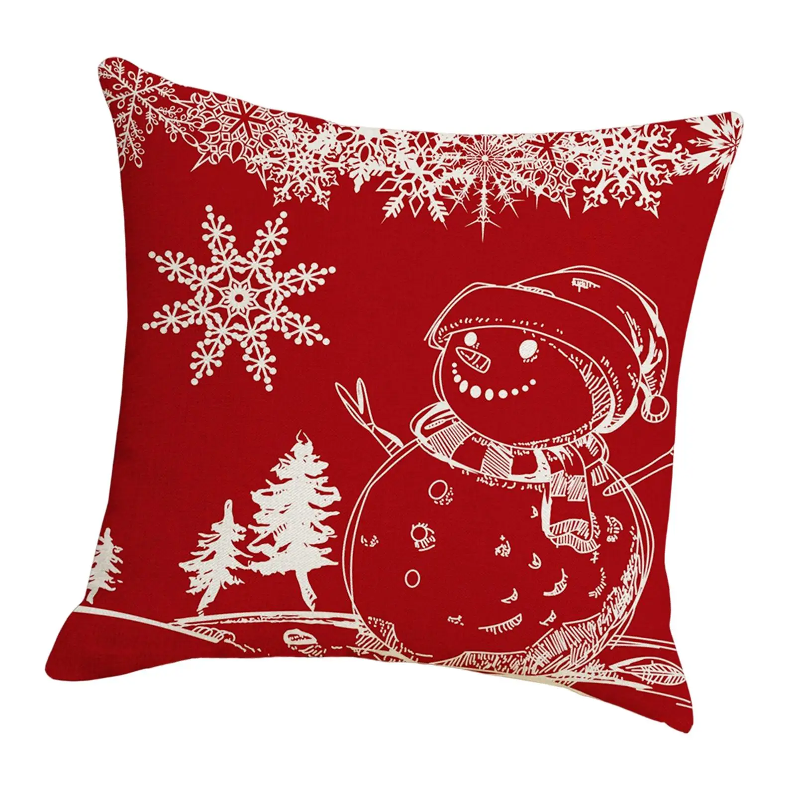 2 Pieces Pillow Cover Protective Christmas Pillow Case for Restaurant 