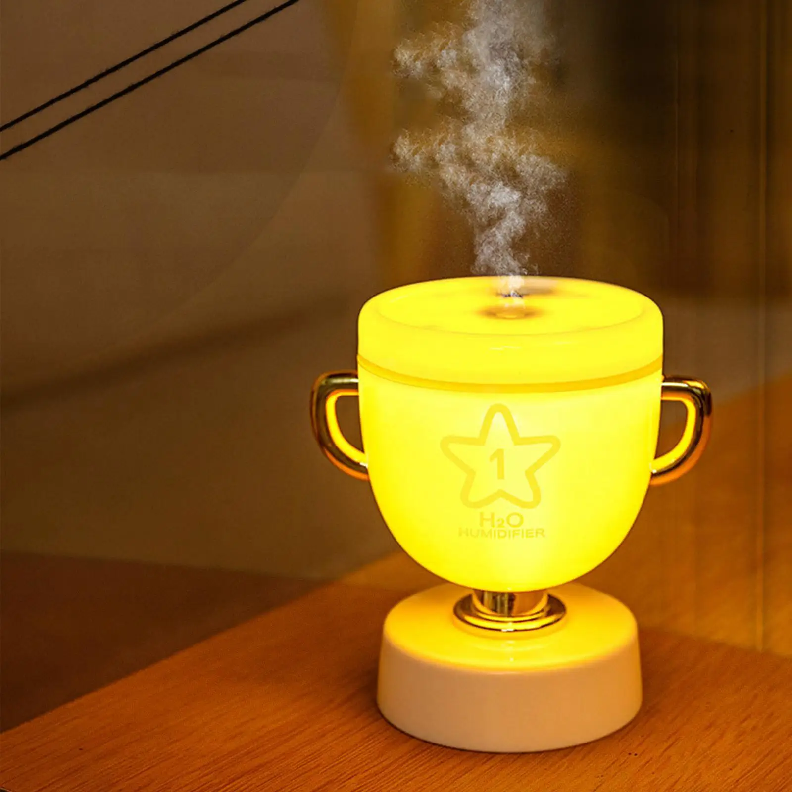 Portable Air Humidifier Night Light Humidification Silent Desk Intelligent Power Off Protection USB Diffuser for Hotel Gift Home