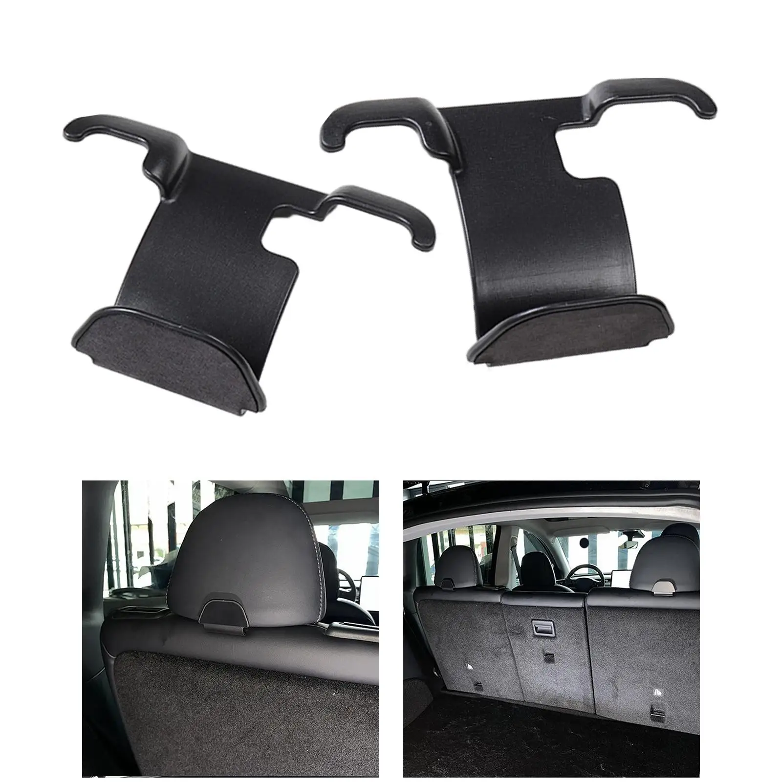 2x Car Seat Hook Hanger Seat Headrest Bag Holder Fit for Tesla Model 3 Y Parts Replacement