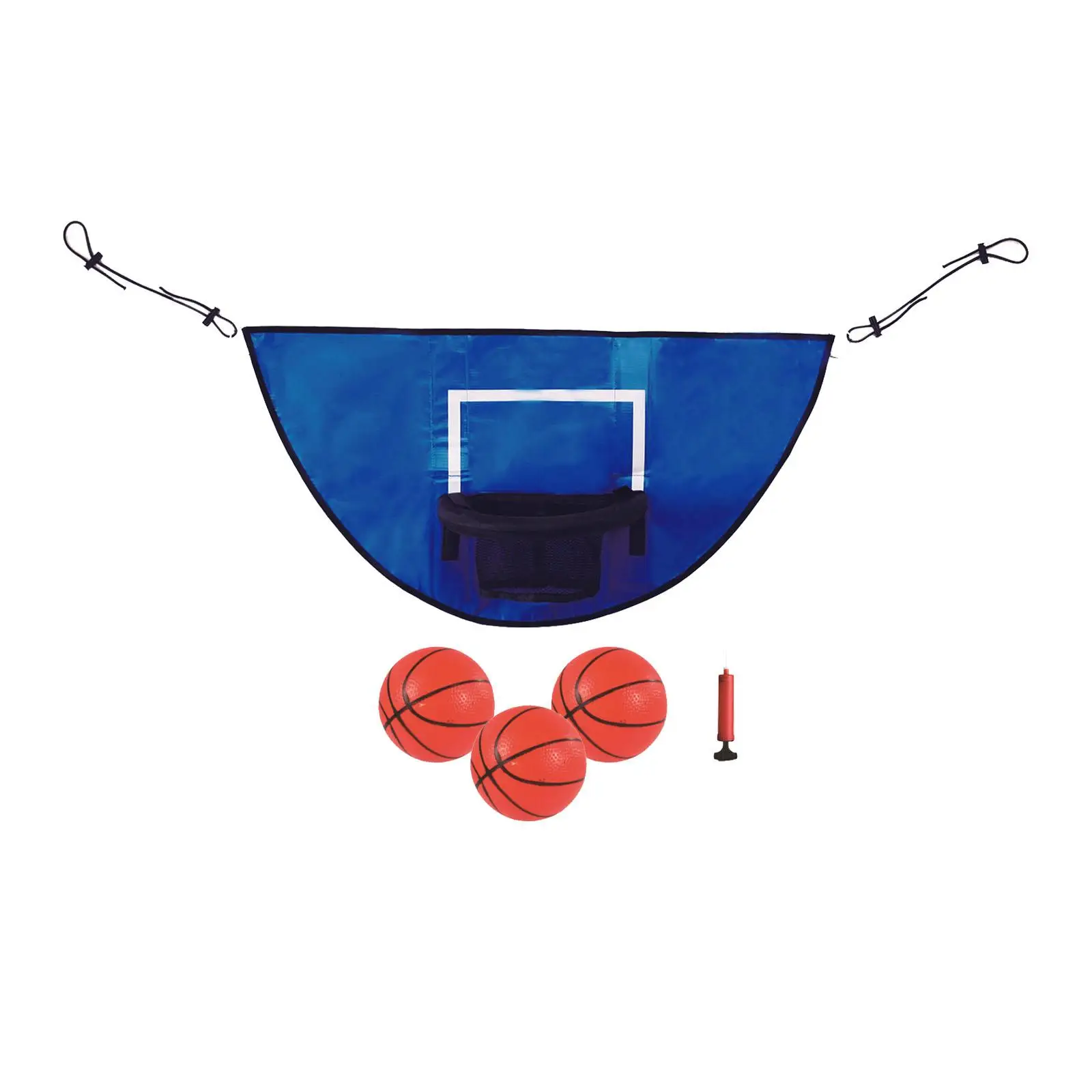 Mini Trampoline Basketball Hoop with Ball, Pump Goal Game Waterproof Materials Breakaway Rim for Safety Dunking Basketball Frame