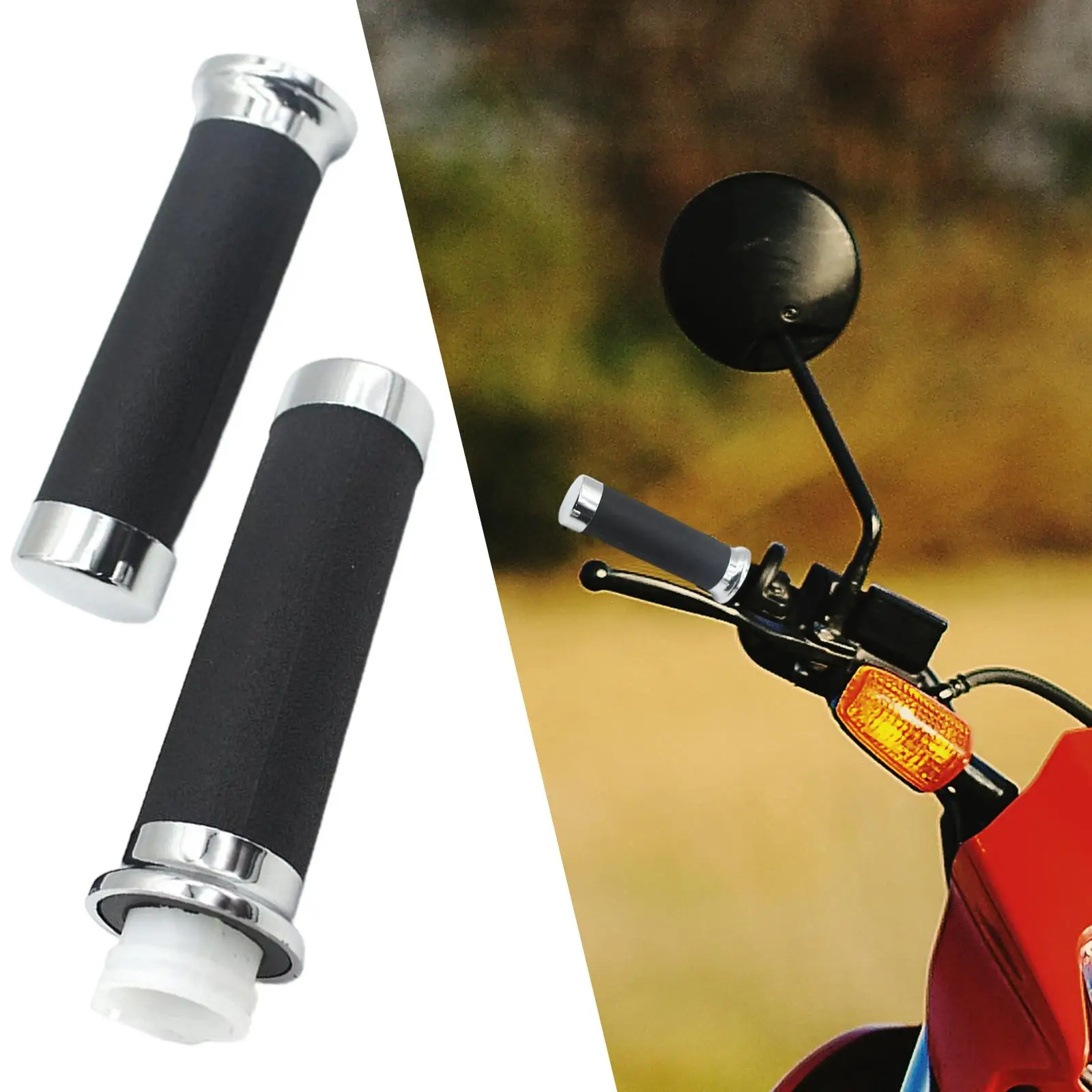 2Pcs 28mm Motorcycle Handlebar Grips Handle Grips for Shadow 400 750 Accessories Durable
