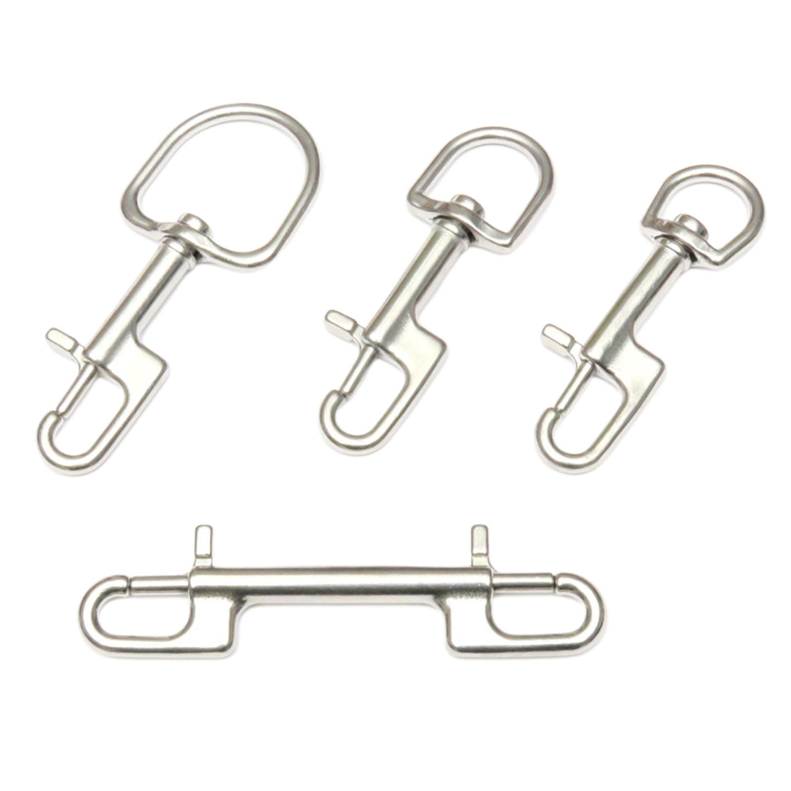 316 Stainless Steel Swivel Eye Bolt Snap Hook Diving Buckle For Dog Leash Marine Scuba Diving Accessories