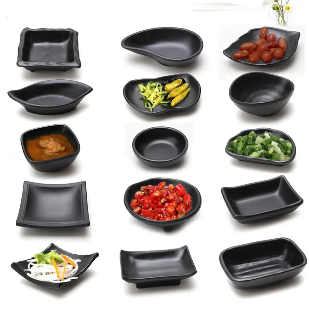 6x1Pcs Japanese Sushi Bowl Snacks Nut Plate Butter Plate Tray D