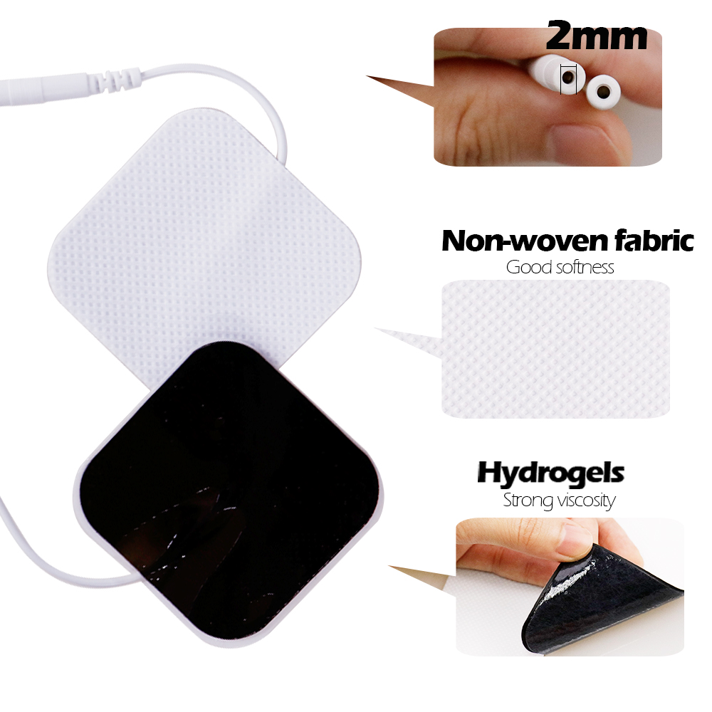 50/100Pcs TENS Pads EMS Electrode Patch Nerve Muscle Stimulator Silicone Gel Tens Electrodes Digital Acupuncture Pad Accessories