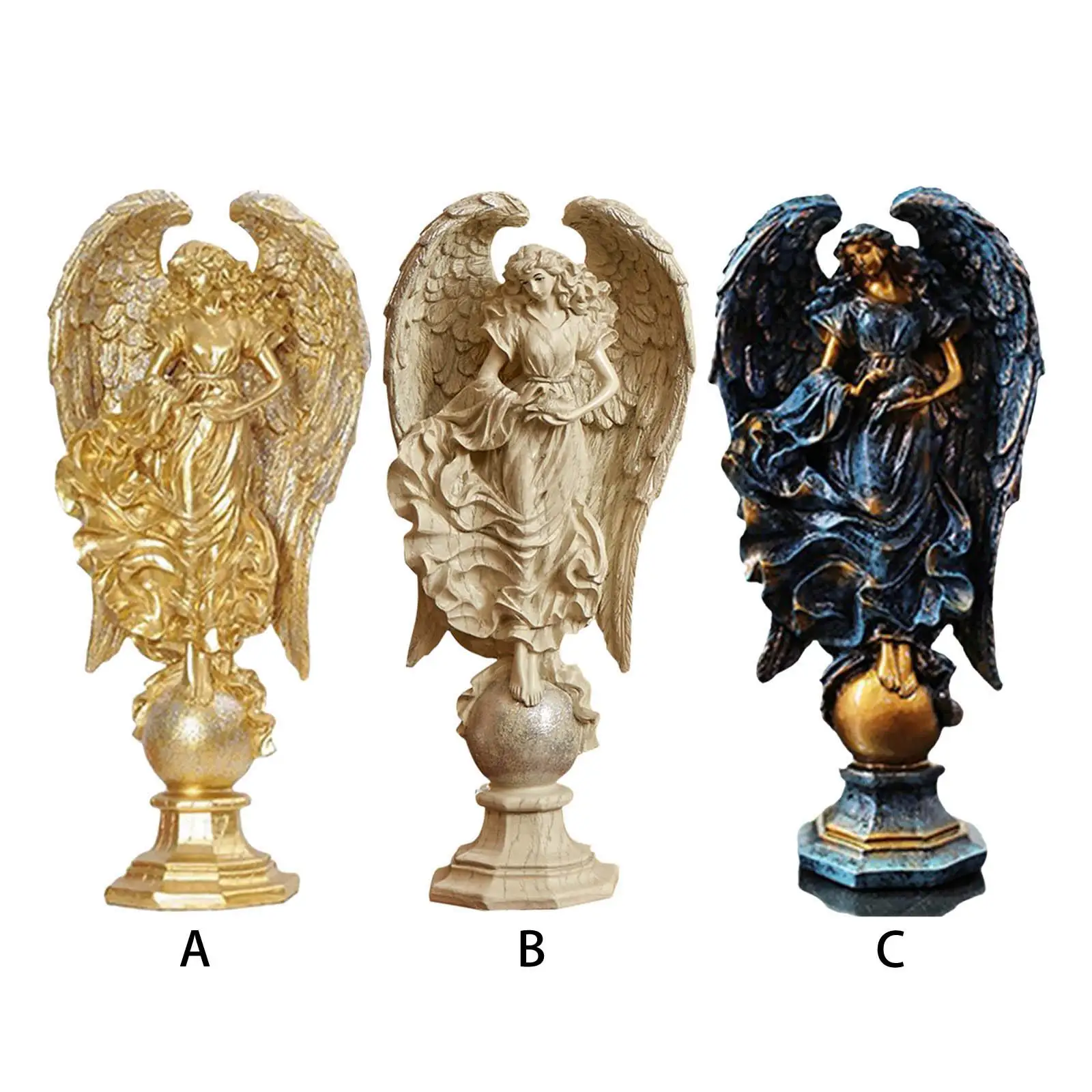 Resin Angel Figurine  3D Angel Sculpture Art Statue  indoor e outdoor Decoration Ornaments Artwork