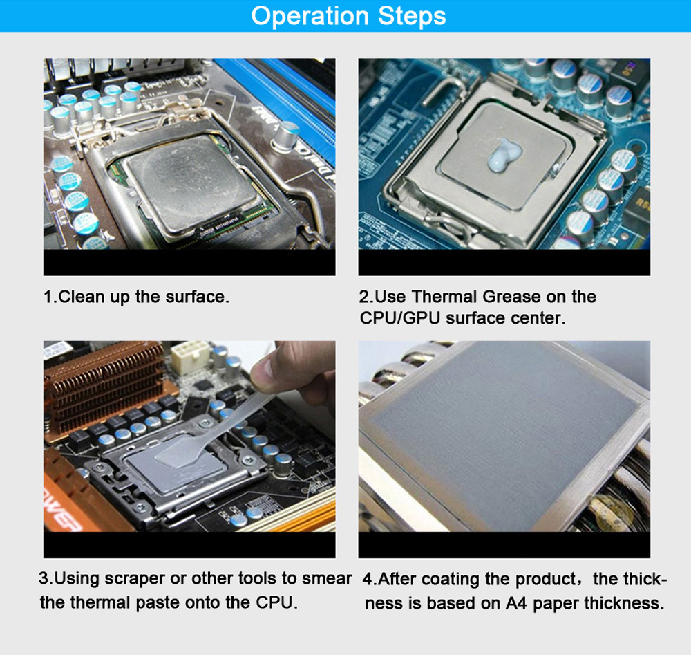 20g, CPU, GPU Cooler, Fan Fluid, Gesso dissipador condutor