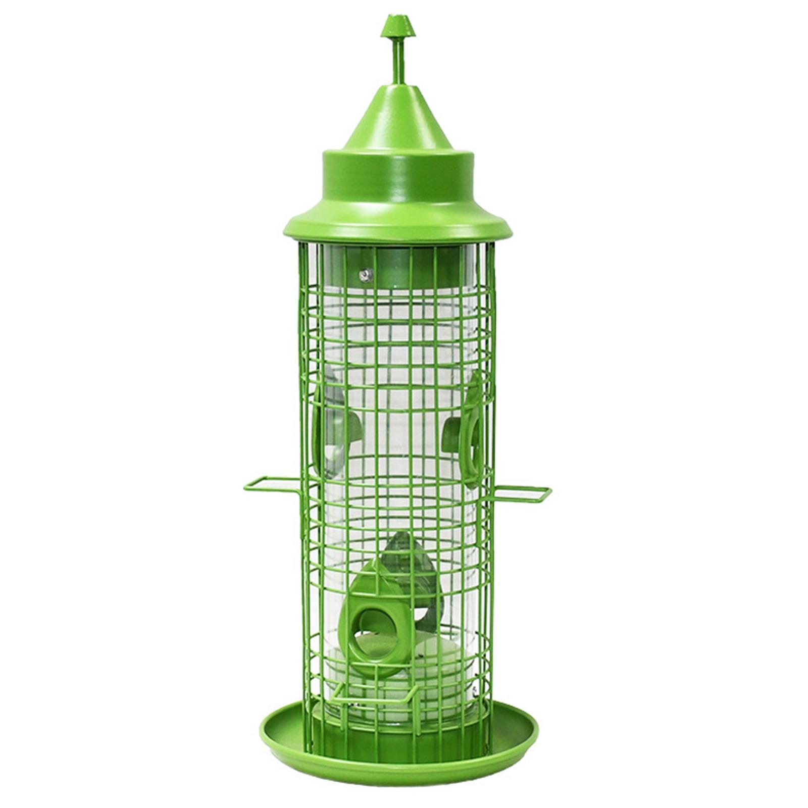 Hanging Bird Feeder Birdfeeder, Feeding Bird Watching Metal Food Dispenser for Garden Yard Patio Decor Outside