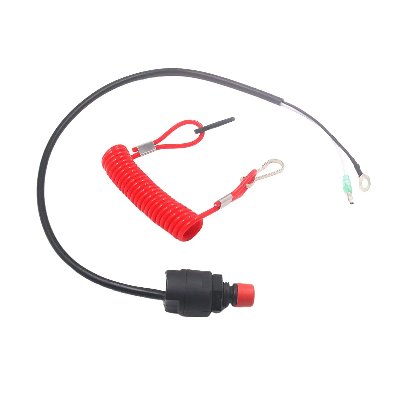 Waterproof On Off Kill Switch Safety Lanyard Engine Motor Kill Urgent Stop Button for Direct Replace Accessory Spare Parts
