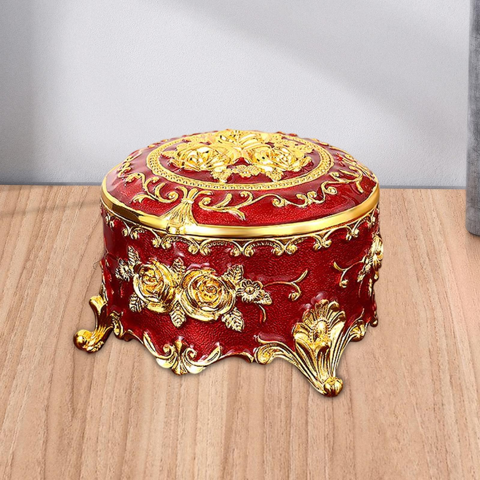 Vintage Trinket or Jewelry Box. Lined With Red Fabric. -  Canada