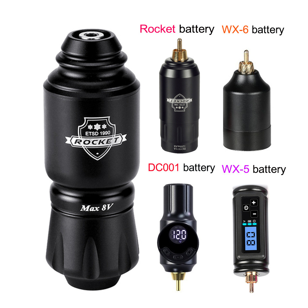 Best of Tattoo Machine Kit Complete Rotary Rocket Mini Tattoo Pen With RCA Interface Wireless Tattoo Power Supply For Tattoo Body Art Reviews & Tips